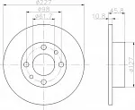 Тормозной диск TEXTAR BS135444