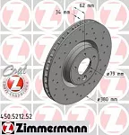 Тормозной диск ZIMMERMANN BS140276