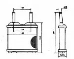 Радиатор отопителя печки NRF BS117366