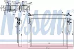 Радиатор кондиционера NISSENS BS99684