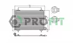 Радиатор кондиционера PROFIT BS98074