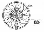 Вентилятор радиатора NRF BS62218