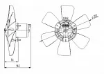 Вентилятор радиатора NRF BS62083