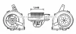 Вентилятор (моторчик) печки AVA BS53375