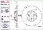 Тормозной диск BREMBO BS140298